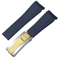 Rubber Silicone Watchband 20mm 21mm For Rolex submariner daytona DEEPSEA Oysterflex rolex-Strap Watches Band GMT bracelet watch