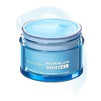 Hyaluronic Acid Hydrating Face Moisturizer Water Gel Cream, All-Day Face Hydrating Moisturizer for Dry Skin, Long Lasting, Absorbable, Improves Dryness & Flakiness