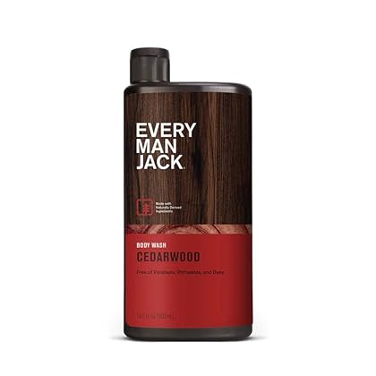 Every Man Jack Body Wash and Shower Gel Cedarwood, 16.9 Ounce