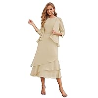 Numbersea Chiffon Spring Mother of The Bride Dresses A-Line Plus Size for Women Formal Prom Gowns