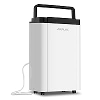 AIRPLUS 4,500 Sq. Ft. 50-70 Pints Dehumidifier for Home and Basement with Drain Hose, 0.8 gal Water Tank Capacity, Auto Shut off for Room, Bedroom, Bathroom