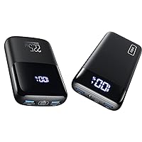 INIU Portable Charger, 𝟐𝟐.𝟓𝑾 10000mAh Small USB C Power Bank Fast Charging PD3.0 QC4.0 & Portable Charger, 22.5W 20000mAh USB C in & Out Power Bank Fast Charging, PD 3.0+QC 4.0 LED Display Phone