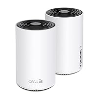 Deco AXE5400 Tri-Band WiFi 6E Mesh System(Deco XE75) - Covers up to 5500 Sq.Ft, Replaces WiFi Router and Extender, AI-Driven Mesh, New 6GHz Band, 2-Pack