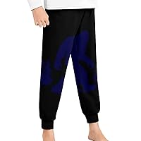 Funny Blue Bigfoot Youth Pajama Pants Elastic Waist Pajama Bottoms Lounge Pants Sleepwear PJ Bottoms