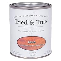 Stain + Finish - Java - Quart - Natural Stain & Oil Finish for Wood, Pigmented Danish Oil, Food Safe, Solvent Free, VOC Free, Dye Free Wood Stain, Linseed Oil & Pigments