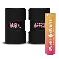 Sports Research Sweet Sweat Tropical Gel Stick (6.4oz) and Pink Arm Trimmers (Medium) Bundle