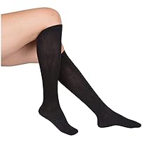Women’s Knee High 15-20 Graduated Compression Floral Socks – Moderate Pressure Compression Support Stockings