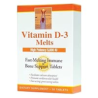Dr. Newton's Naturals Vitamin D3 Fast-Melting Tablets - 5000 IU (125 mcg) Helps Maintain Healthy Bones and Immune Support - 30 Tablets - Ultimate Absorption – High Potency-Manufactured in USA