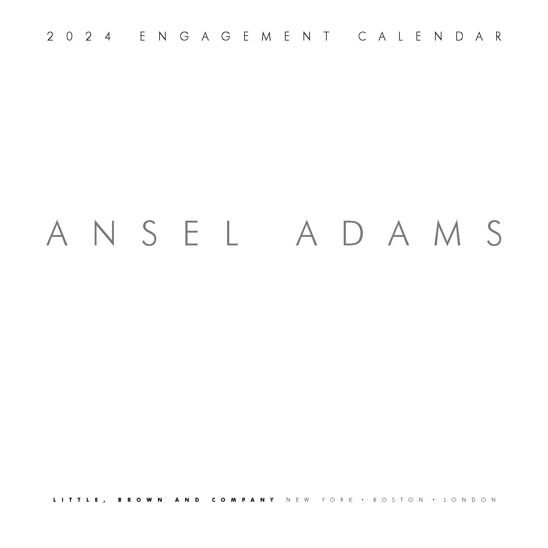 Ansel Adams 2024 Engagement Calendar: Authorized Edition: 12-Month Nature Photography Collection (Weekly Calendar and Planner)