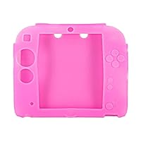 OSTENT Soft Silicone Full Protection Gel Pouch Case Cover for Nintendo 2DS Console - Color Pink