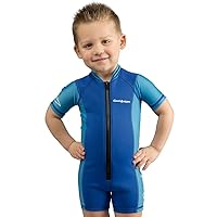 Cressi Kids Short Sleeve Swimsuit in Neoprene 1.5mm for Boys and Girls aged 2 to 10 year - Kids Swimsuit: designed in Italy