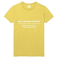 Don't Like My Attitude? Printed T-Shirt - Yellow - 6XL