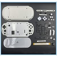 Gametown New Replacement PSV 2000 Full Housing Shell Cover with Button Kit Set -White