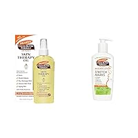 Palmer's Cocoa Butter Formula Skin Therapy Moisturizing Body Oil with Vitamin E, 5.1 Ounces & Cocoa Butter Formula Massage Lotion for Stretch Marks