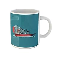 Coffee Mug Cool on Recreational Water Activity and Ecotourism Airboat Fanboat 11 Oz Ceramic Tea Cup Mugs Best Gift Or Souvenir For Family Friends Coworkers
