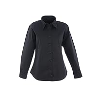 Womens Button Down Slim Fit Dress Shirt Ladies Full Sleeve Office Pinpoint Shirt