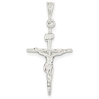 Traditional Sterling Silver Crucifix Pendant