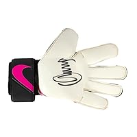 Jerzy Dudek Signed Goalkeeper Glove - Nike, White/Pink Autograph - Autographed Soccer Equipment