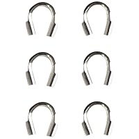 NBK KE643-S U-Shaped Metal Fittings, Pack of 10, W4 x H4.5mm, Silver