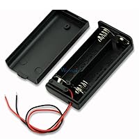 Black 2 AA Battery Holder Box Case with Switch Standard 2 AA 2A Battery Holder Box Case with Switch