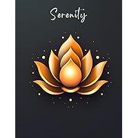 Beautiful Lotus Flower Yoga Inspired College Lined Notebook, 