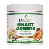 Prodigy Smart Greens - Super Greens Powder Smoothie & Drink Mix - Probiotics for Digestive Health & Bloating Relief, Proteins, Veggies, and Fruits with Chlorella for Gut Health