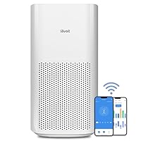 Air Purifiers for Home Large Room Up to 3175 Sq. Ft with Smart WiFi, PM2.5 Monitor, 3-in-1 Filter Captures Particles, Smoke, Pet Allergies, Dust, Alexa Control, Core600S/Core 600S-P, White