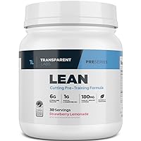 Transparent Labs Lean Pre-Workout - Body Recomposition Pre Workout for Men and Women with Acetyl L-Carnitine, Beta Alanine Powder, & PurCaf Organic Caffeine Powder - 30 Servings, Strawberry Lemonade