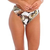 Fantasie Kinabalu Mid Rise Bikini Bottom, L, Jungle