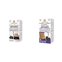 Colon Cleanse BlackBerry (1 Pack) and Hyleys Slim Tea Acai Berry Flavor - Weight Loss Herbal Supplement Cleanse and Detox - 25 Tea Bags (1 Pack)