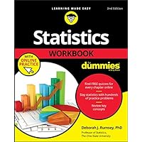 Statistics Workbook For Dummies with Online Practice