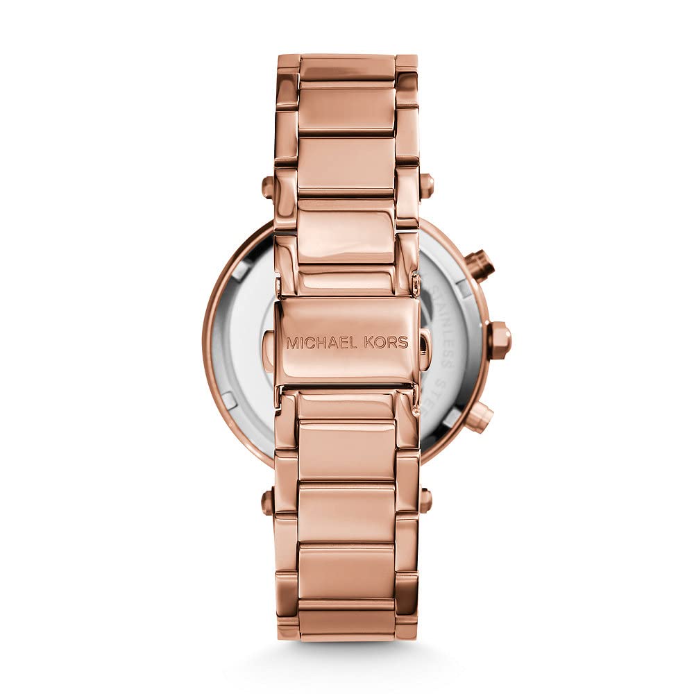 Michael Kors Parker 40 mm Case Stainless Steel Rose Gold Tone Watch MK