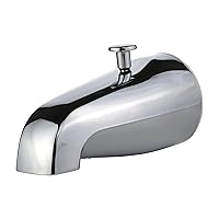 DANCO Replacement Tub Spout with Diverter, Chrome, 5-Inch, Fitting 1/2-Inch or 3/4-Inch IPS, 1-Set (80765)