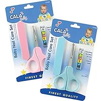 Best Baby Care Set With Safety Scissor, Nail Clipper & Nail File - Colors Vary (1 Set/3 pcs)