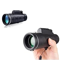 Outdoor 40X60 Monocular BAK4 Monocular Telescope HD with Compass Monocular