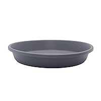 The HC Companies 6 Inch Round Plastic Classic Plant Saucer - Indoor Outdoor Plant Trays for Pots - 6.75