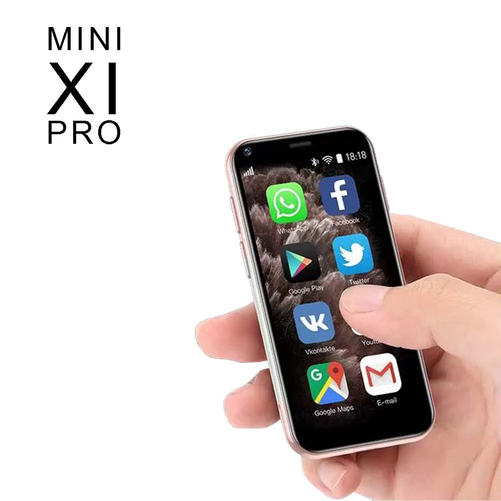 Mini Smartphone iLight 11 Pro The World's Smallest Android Mobile Phone, Super Small Micro 2.5in Touch Screen Global Unlocked Great for Kids 1GB RAM / 8GB ROM Tiny iPhone XI Pro Look Alike