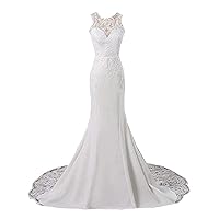 Satin Lace Paillette Corset Mermaid Bridal Ball Gown Train Long Wedding Dresses for Bride 2021