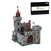 Medieval Building Blocks, MOC-159182 Medieval Castle Construction Modular Building Set for Adults and Kids, 1516PCS
