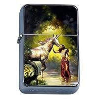 Boris Vallejo Brunette Unicorn Oil Lighter D-383