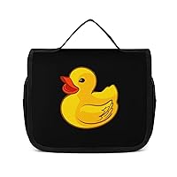 Rubber Yellow Duck Makeup Bag Travel Toiletry Bag Waterproof Cosmetic Bag with Portable Hook Handbag