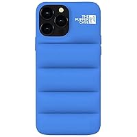 The Puffer Case for iPhone 13 6.1 inch. Trendy Comfort Plush Down Soft Touch Jacket 3D Protective Cover [High Protection Anti-Scratch Micro-Fiber Lining] (Blue)