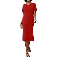 Summer Dresses for Women 2024, Womens Flowing Casual Long Maxi Dress, S, 3XL