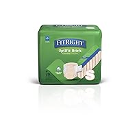 FitRight Ultra Adult Diapers, Disposable Incontinence Briefs with Tabs, Heavy Absorbency, Small, 20