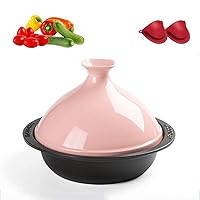 Ceramic Casserole Earthen Pot Clay Pot for Cooking - Ceramic Cookware - Japanese Stew Pot, Ceramic Clay Pot Rice Casserole, Enamel Soup Pot, Gas Cooker Household