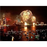 CHINESE NEW YEAR FIREWORKS GLOSSY POSTER PICTURE PHOTO hong kong asian china