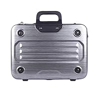 Metal Briefcase Tote Computer Case Bag Business Slim Shoulder Documentation Office Lawyer Briefcase