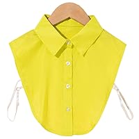False Collar Detachable Half Shirt Blouse Fake Collar Colorful Elegant Design for Women Girls