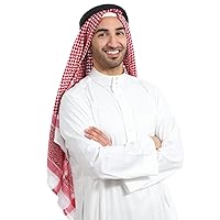 VALICLUD Arabic Men Cover Shawls Scarf Middle East Keffiyeh Arabia