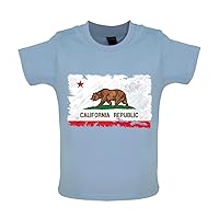 California Grunge Style Flag - Organic Baby/Toddler T-Shirt
